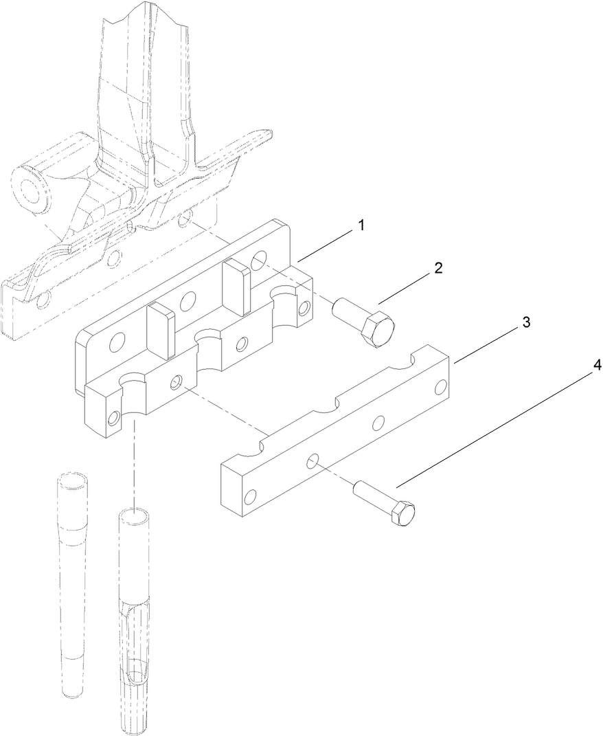 3 Tine Head Assembly, 7/8 Inch (Model 09797)