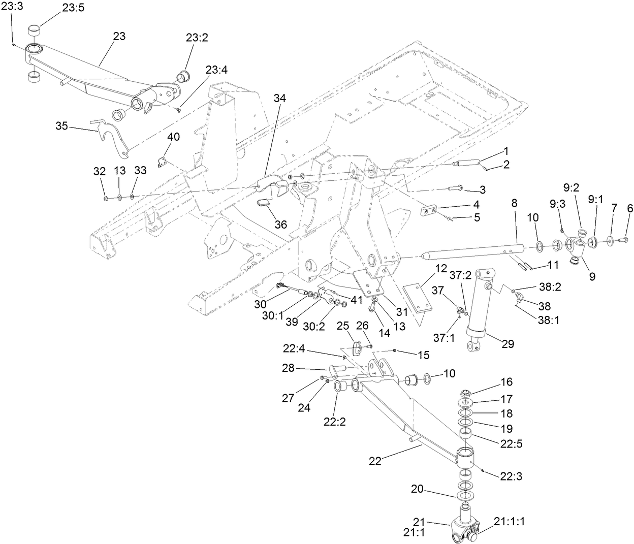 Wing Lift Arm Assembly