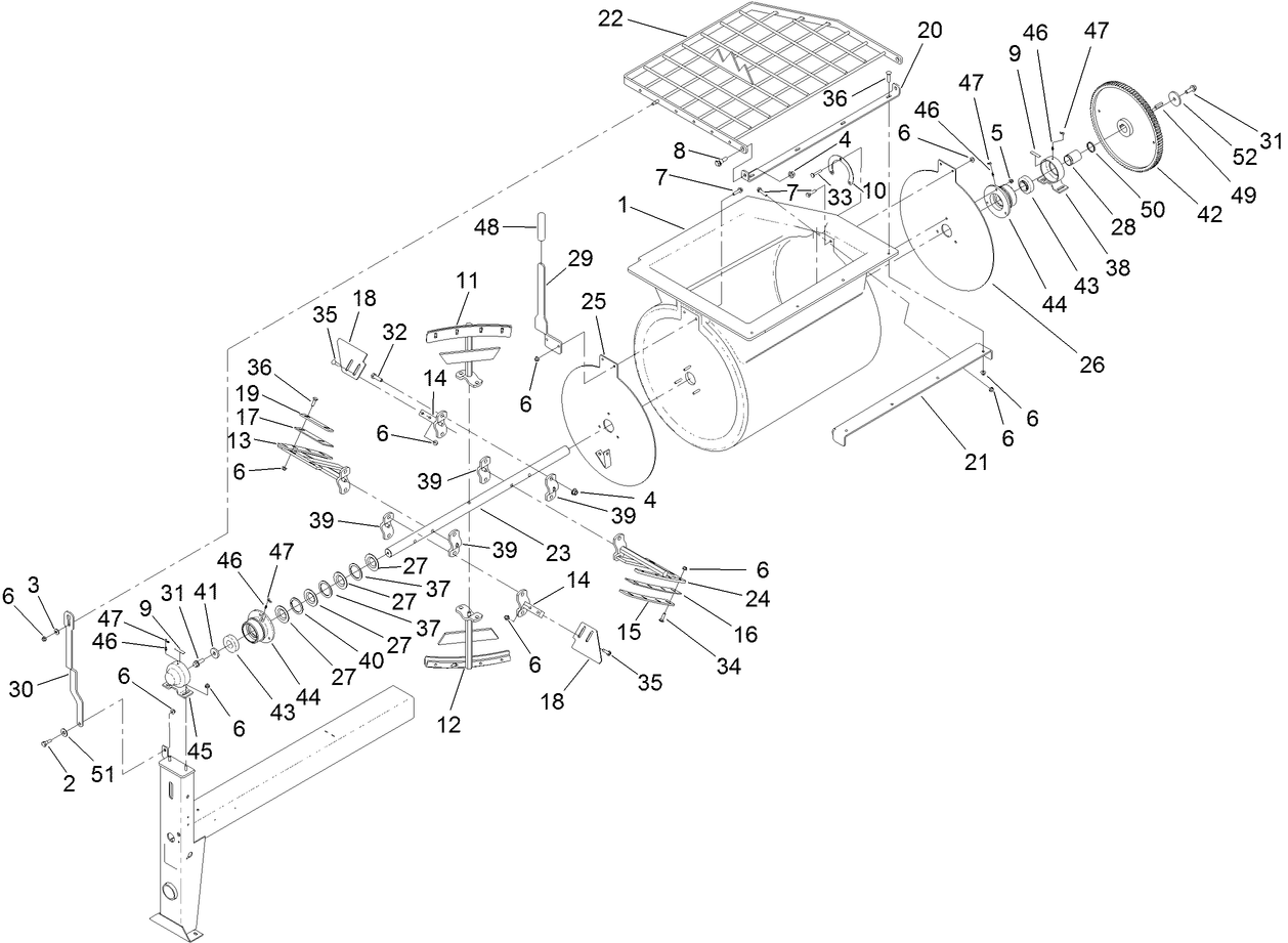 Drum and Paddle Assembly