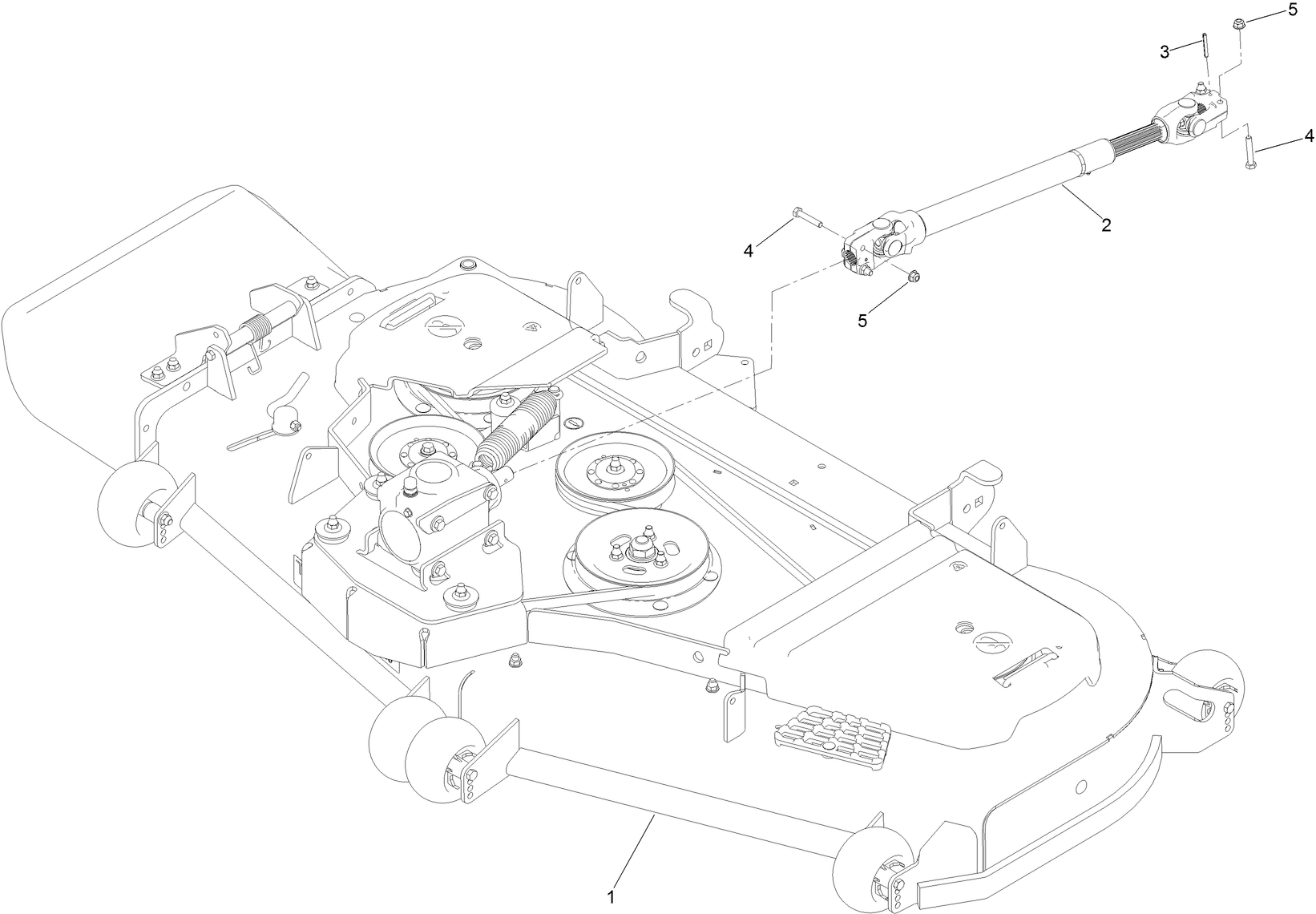 Deck and Driveshaft Assembly