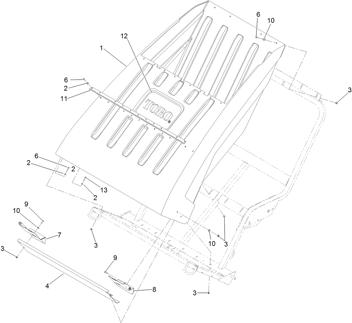 Hopper and Baffle Assembly