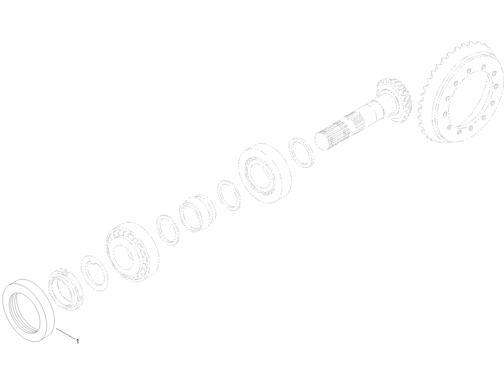 Rear Axle  Bevel Gear Set Assembly