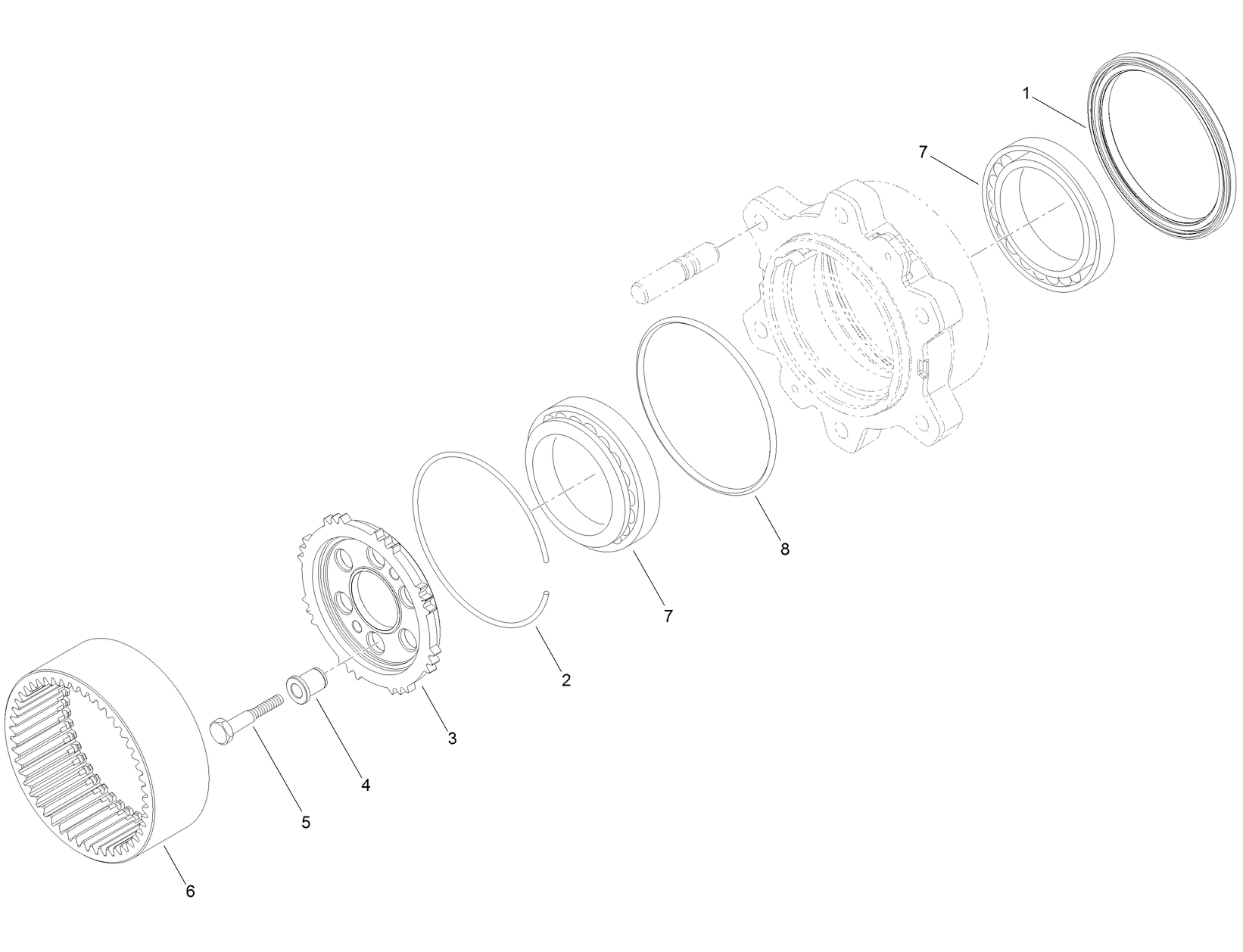 Rear Axle Wheel Hub Assembly