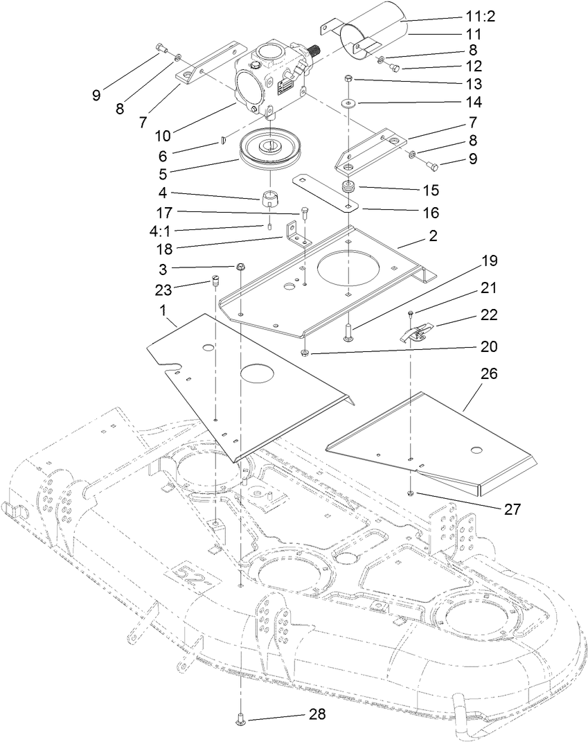 Cover and Gearbox Assembly