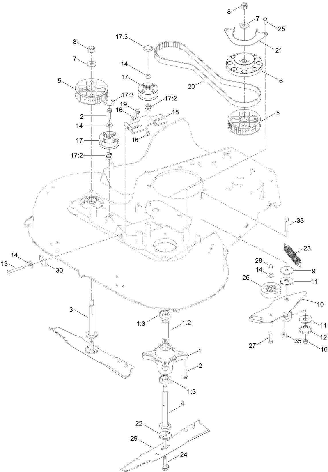 Spindle and Belt Assembly