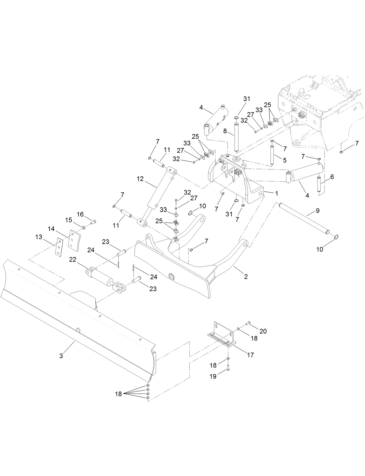 Backfill Blade Assembly
