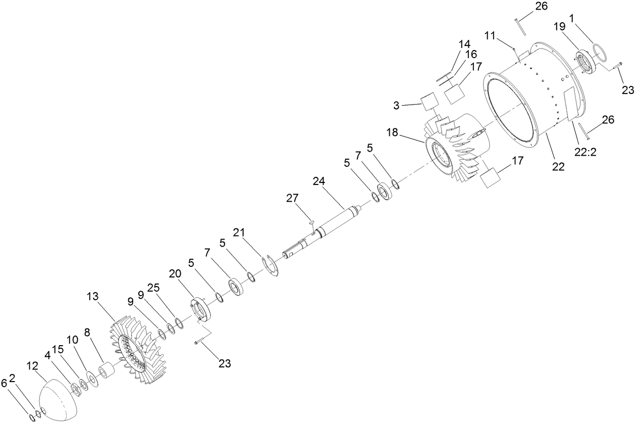 Turbine Assembly No. 127-6277