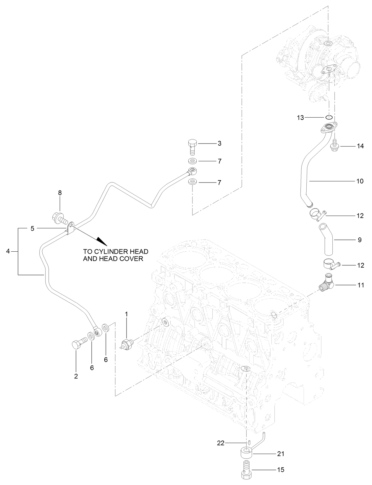 Lubrication Oil Pipe Assembly