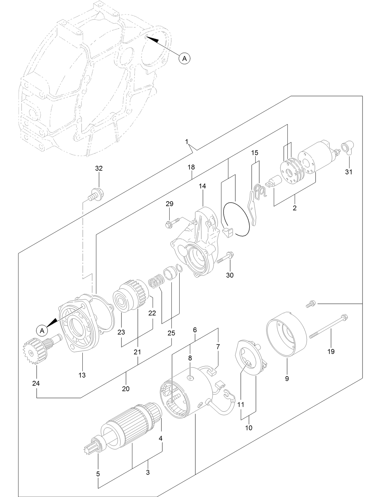 Starter Motor Assembly
