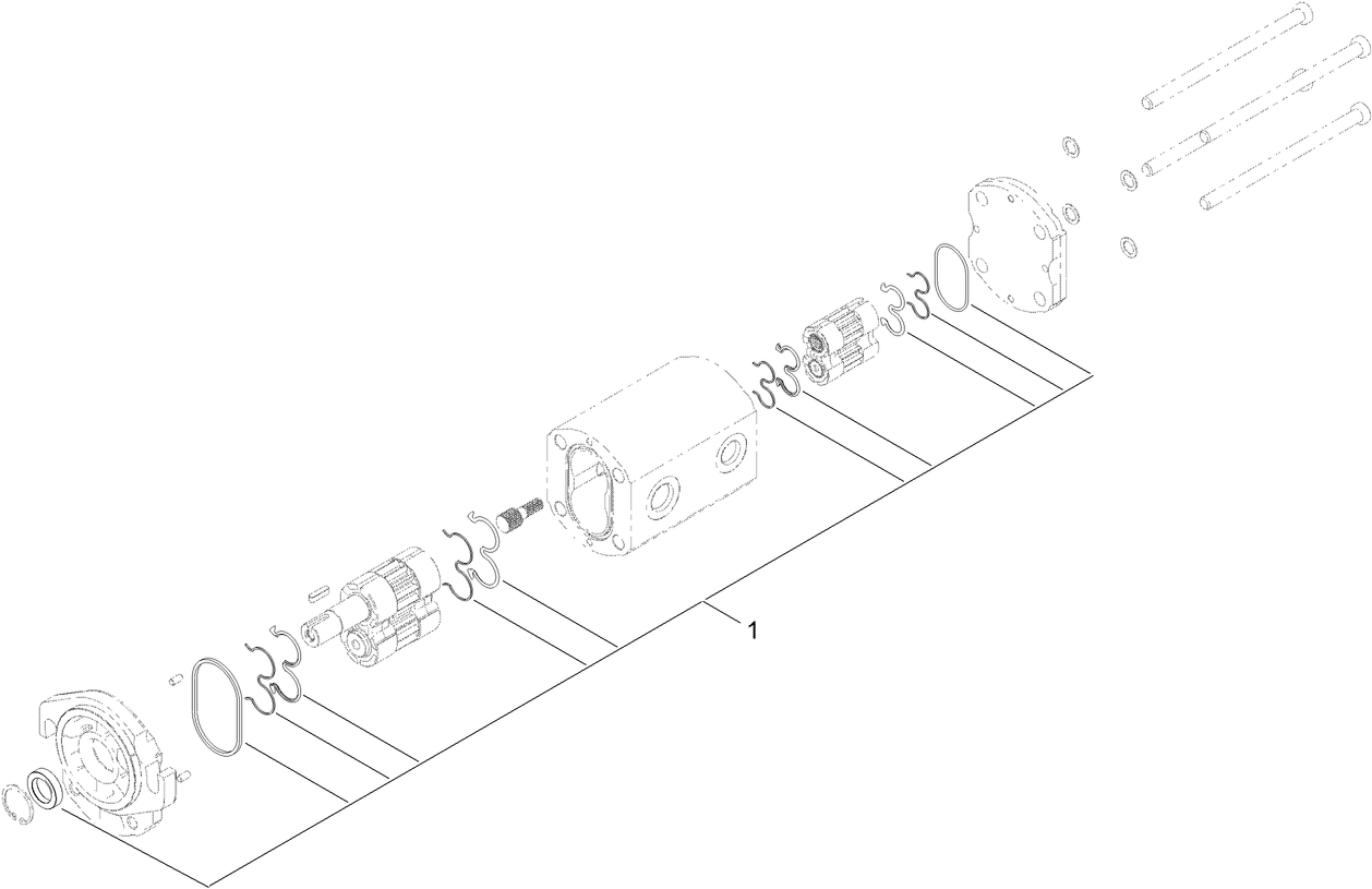 Hydraulic Gear Pump Assembly No. 117-6444