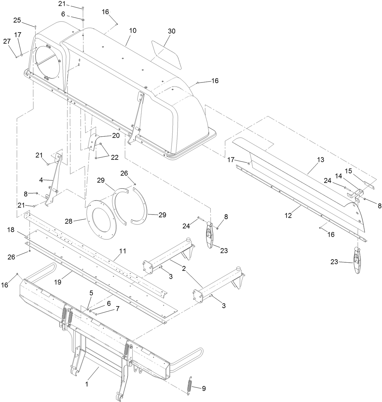 Bagger Hood Assembly No. 126-8693