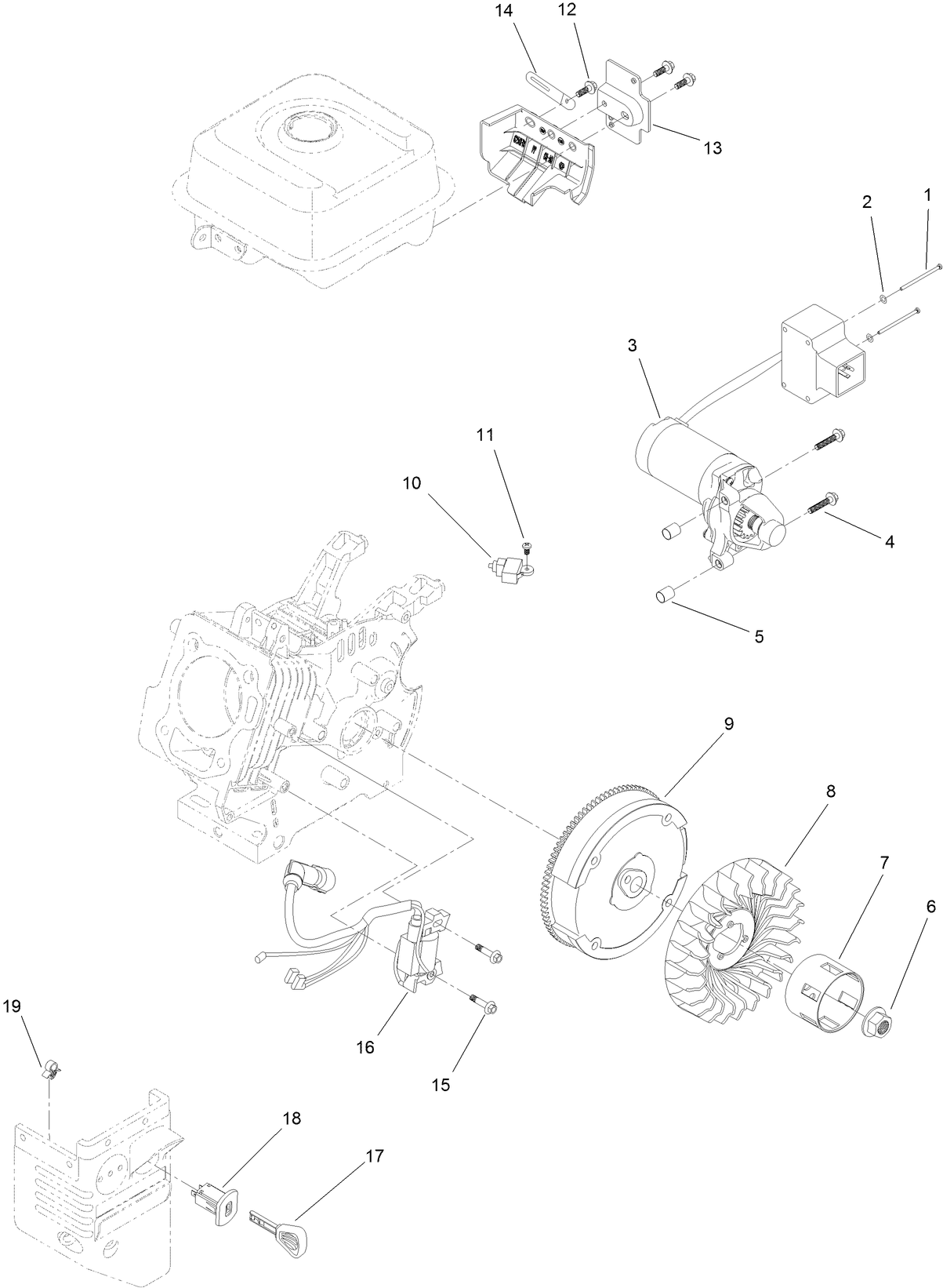 Ignition and Electrical Assembly