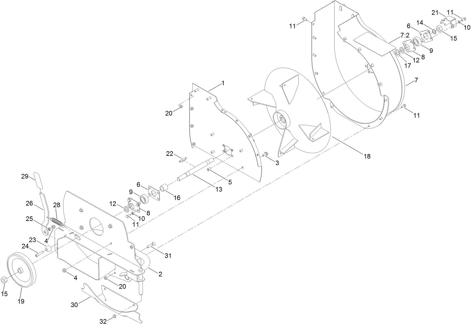 Blower Assembly No. 136-0570