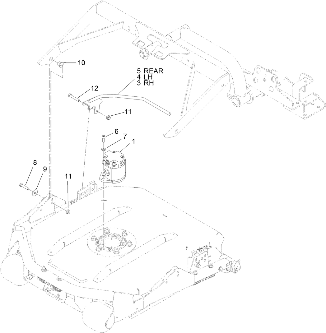 Hydraulic Motor and Cutting Unit Assembly