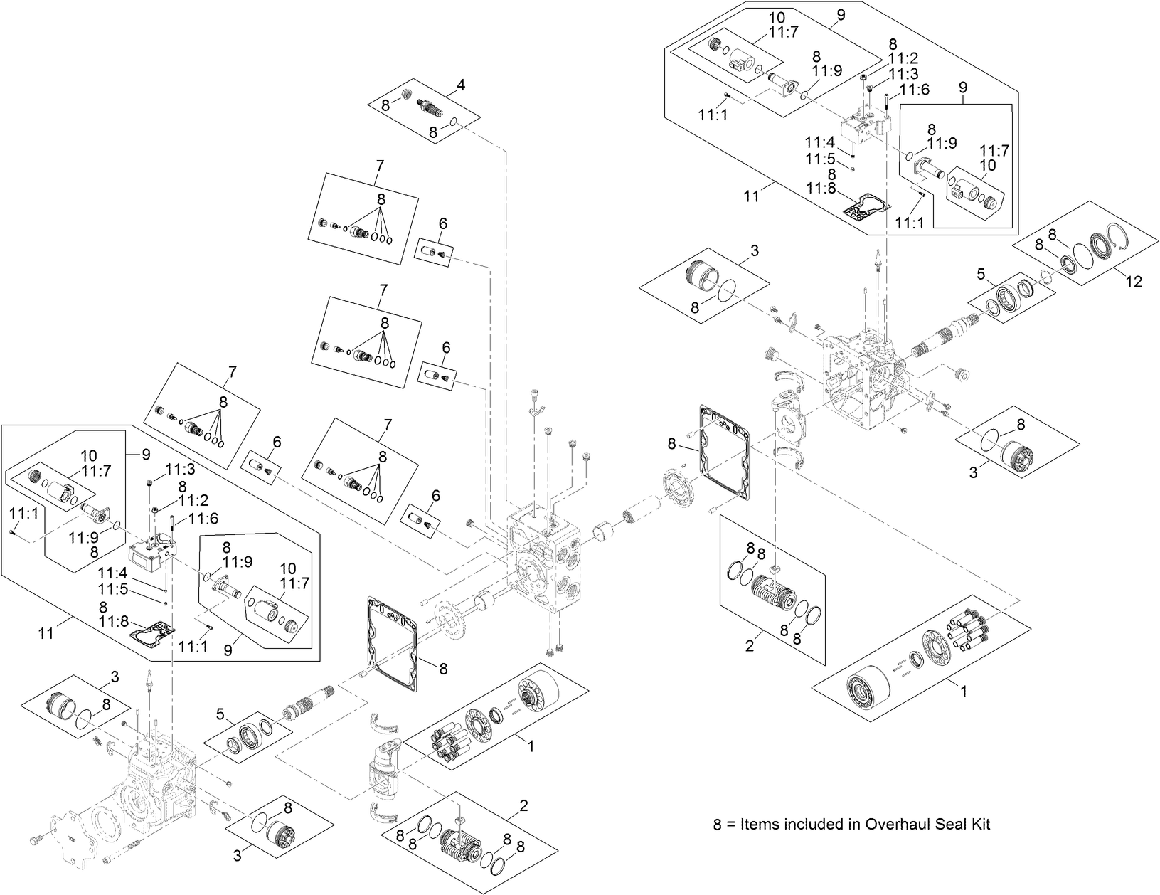 Hydraulic Tandem Pump Assembly No. 131-5625
