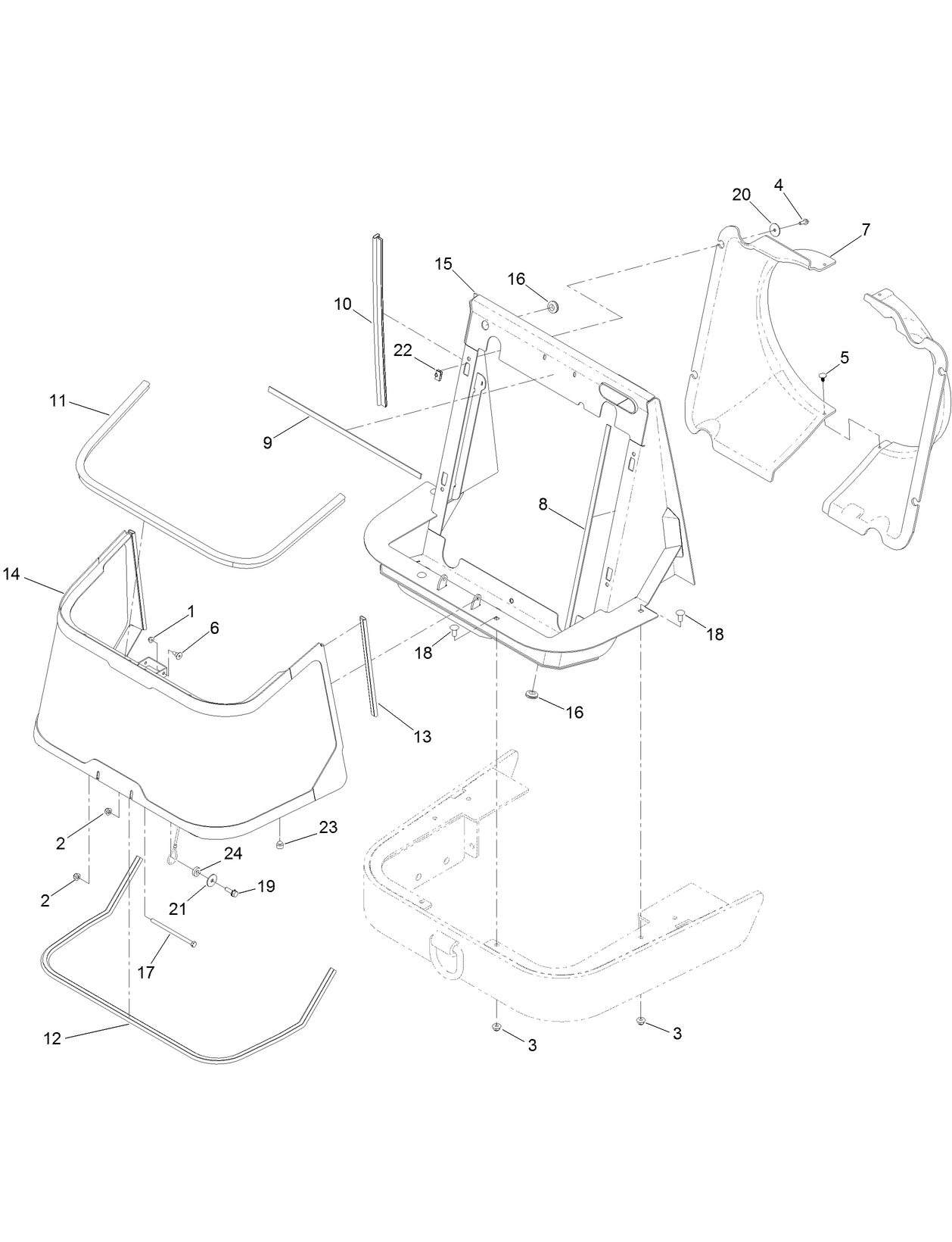 Screen and Support Assembly