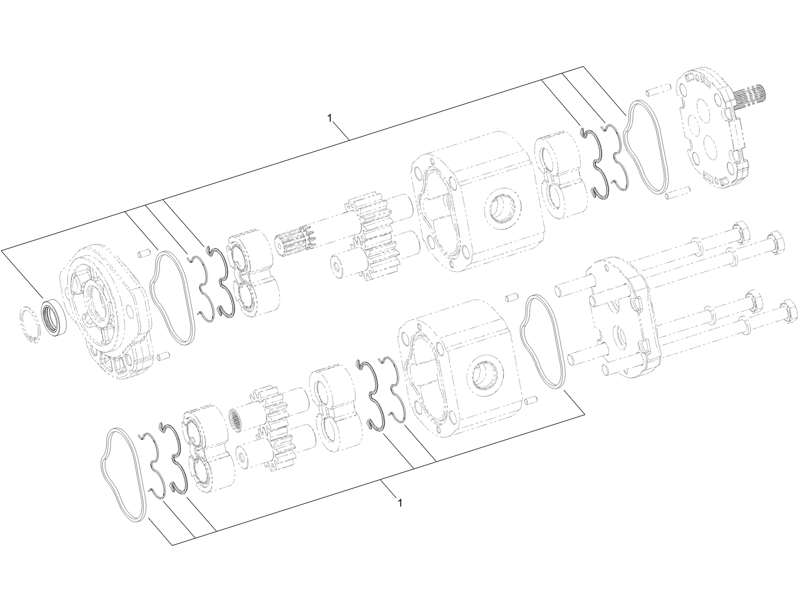 Hydraulic Gear Pump Assembly No. 131-5632