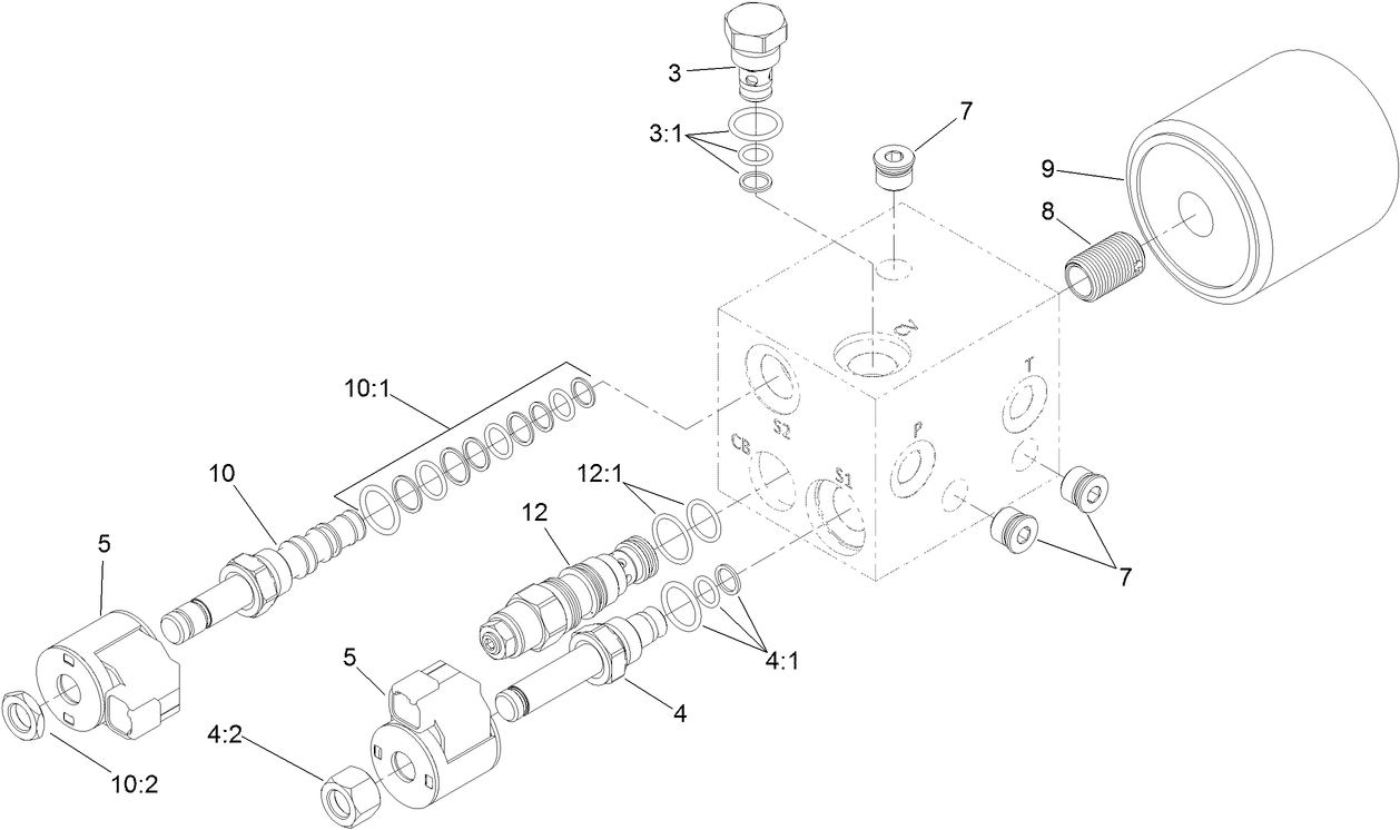Hydraulic Manifold Assembly No. 132-8989