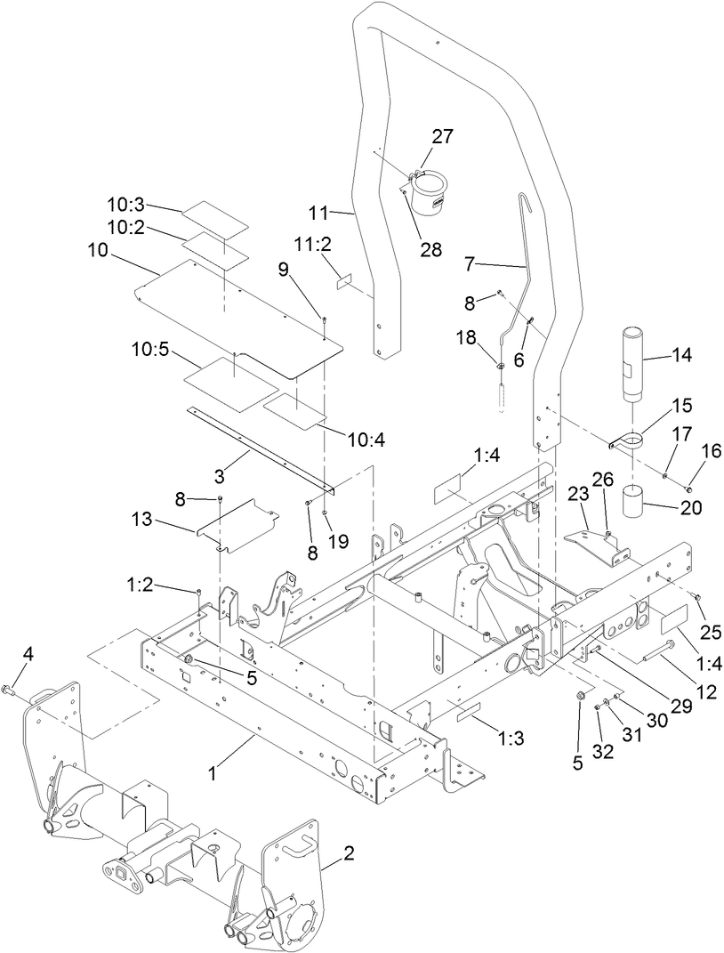 Frame and Front Axle Assembly
