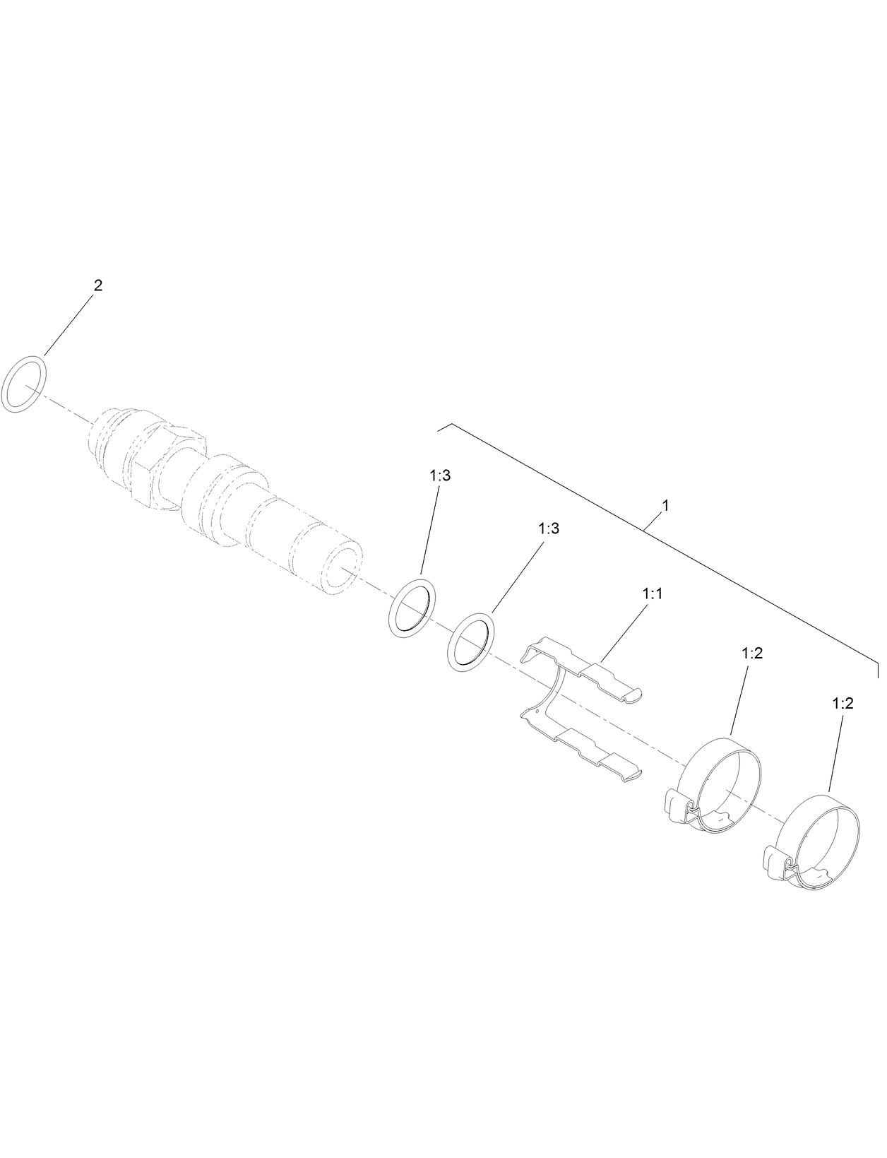 Straight Male Fitting Assembly No. 130-5944