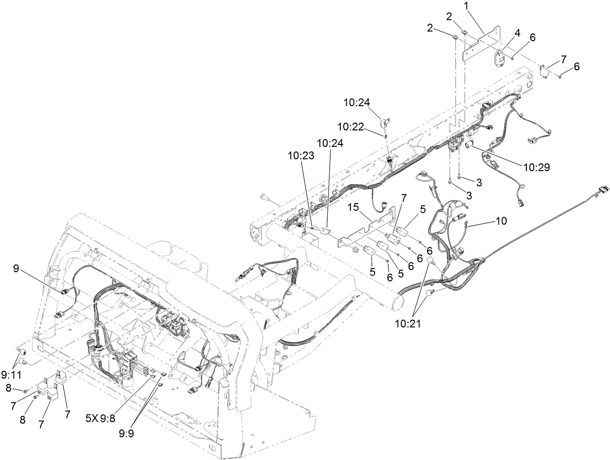 Front and Rear Wire Harness Assembly