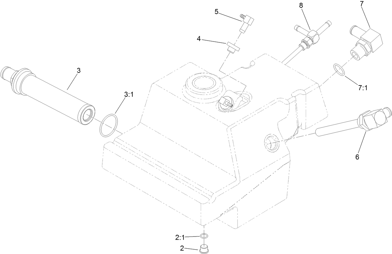 Hydraulic Reservoir Assembly No. 126-6764