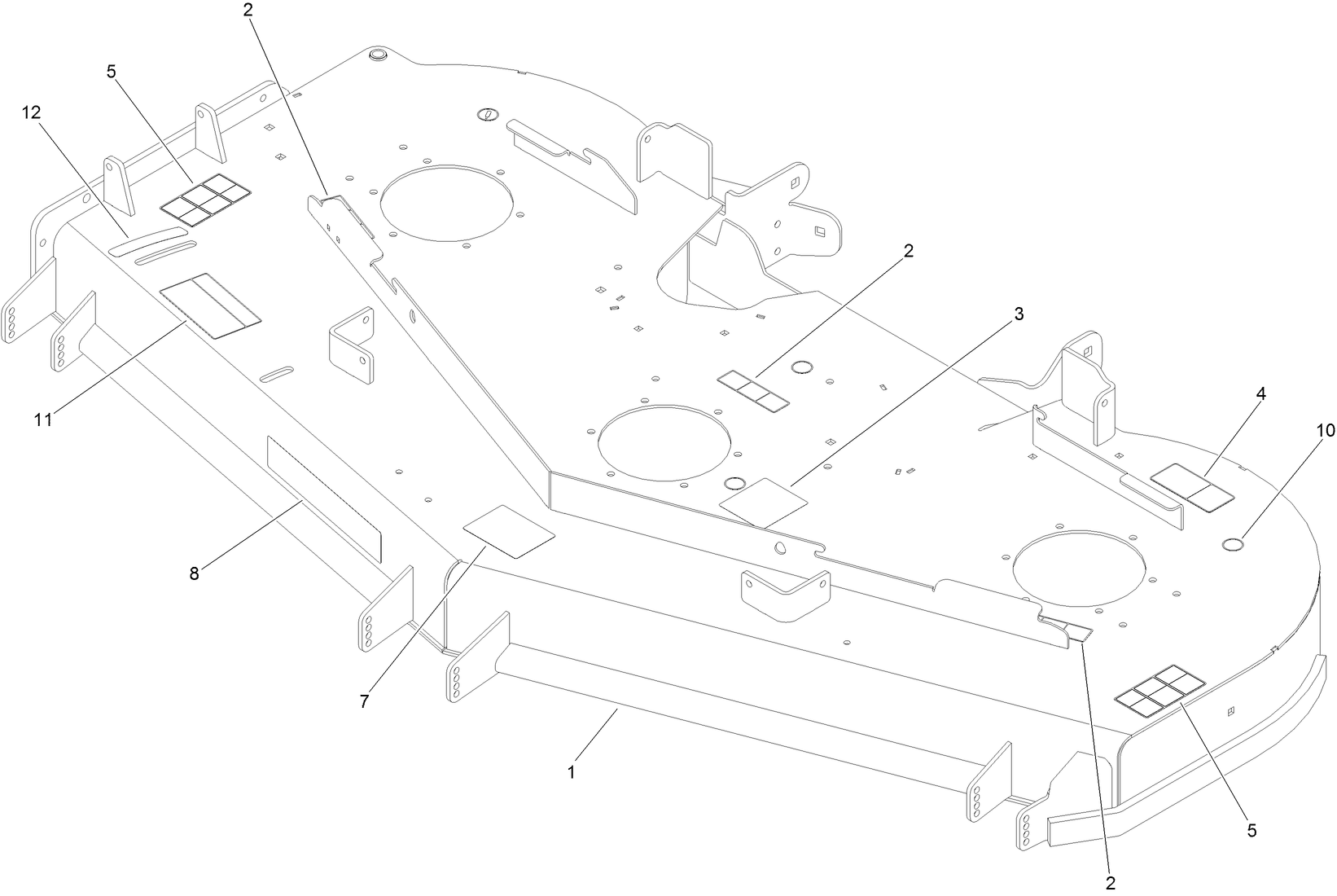 Deck Decal Assembly No. 136-8640