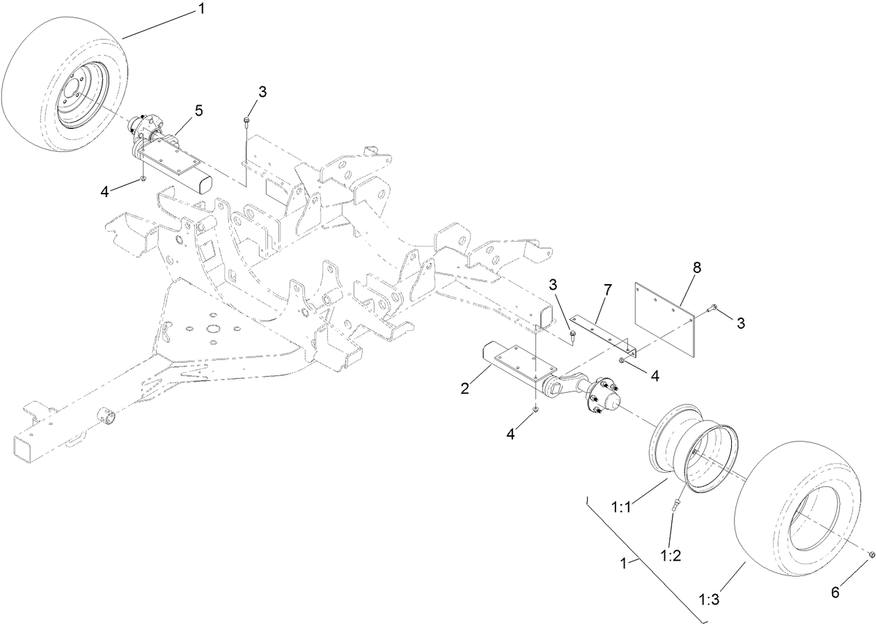 Tire and Axle Assembly