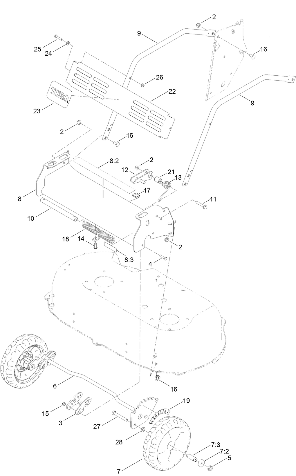 Front Bumper and Wheel Assembly