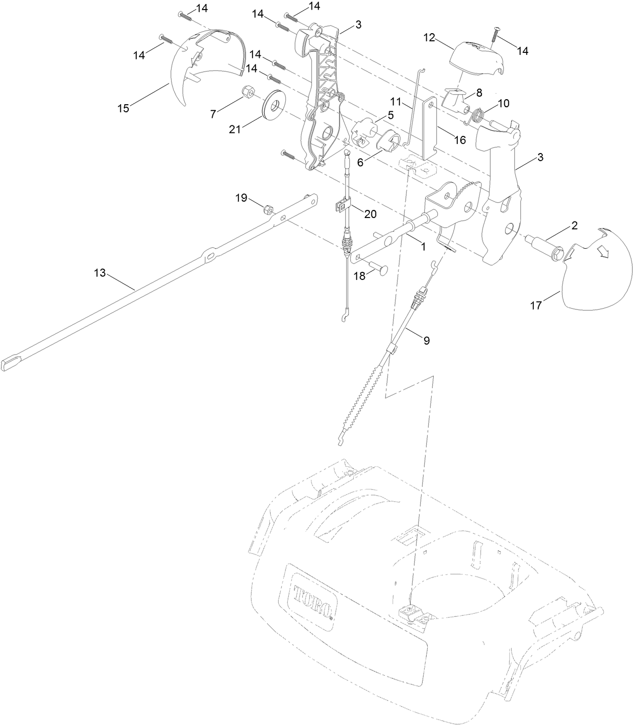 Chute Control Assembly