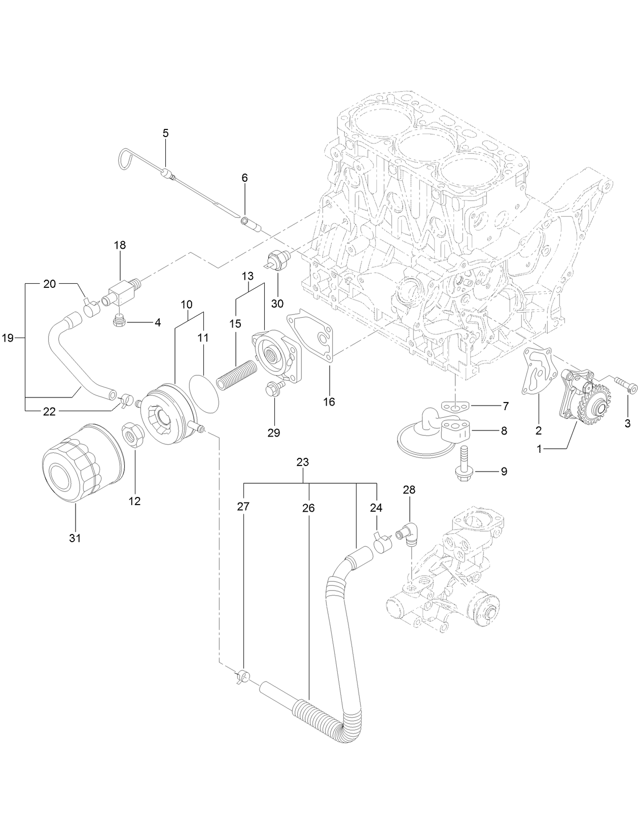 Lubrication and Oil System Assembly