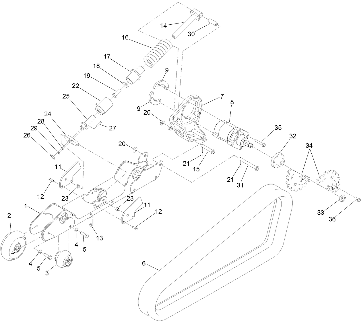Track Assembly, Sprocket-Driven, LH No. 138-0794