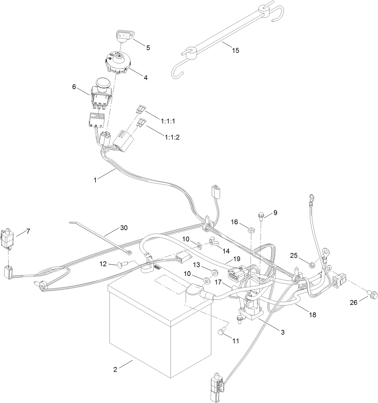 Battery and Electrical Assembly