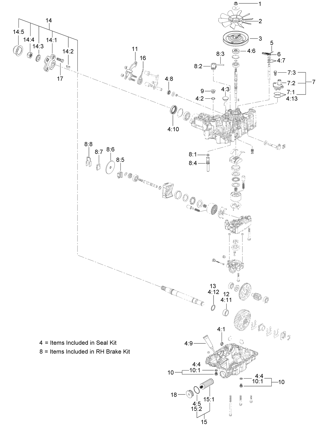 LH Transaxle Assembly No. 136-4101