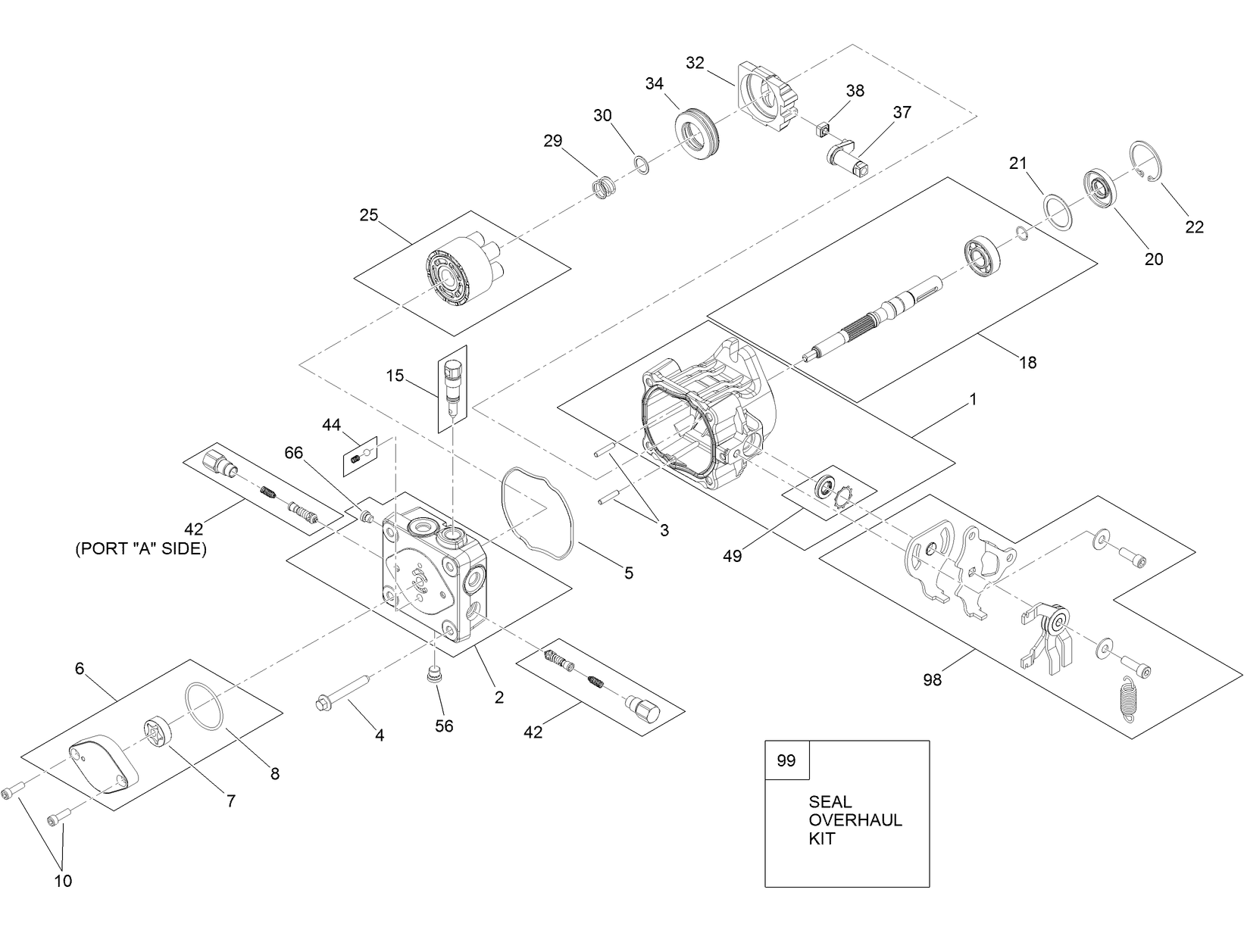 Hydraulic Pump Assembly No. 119-0176