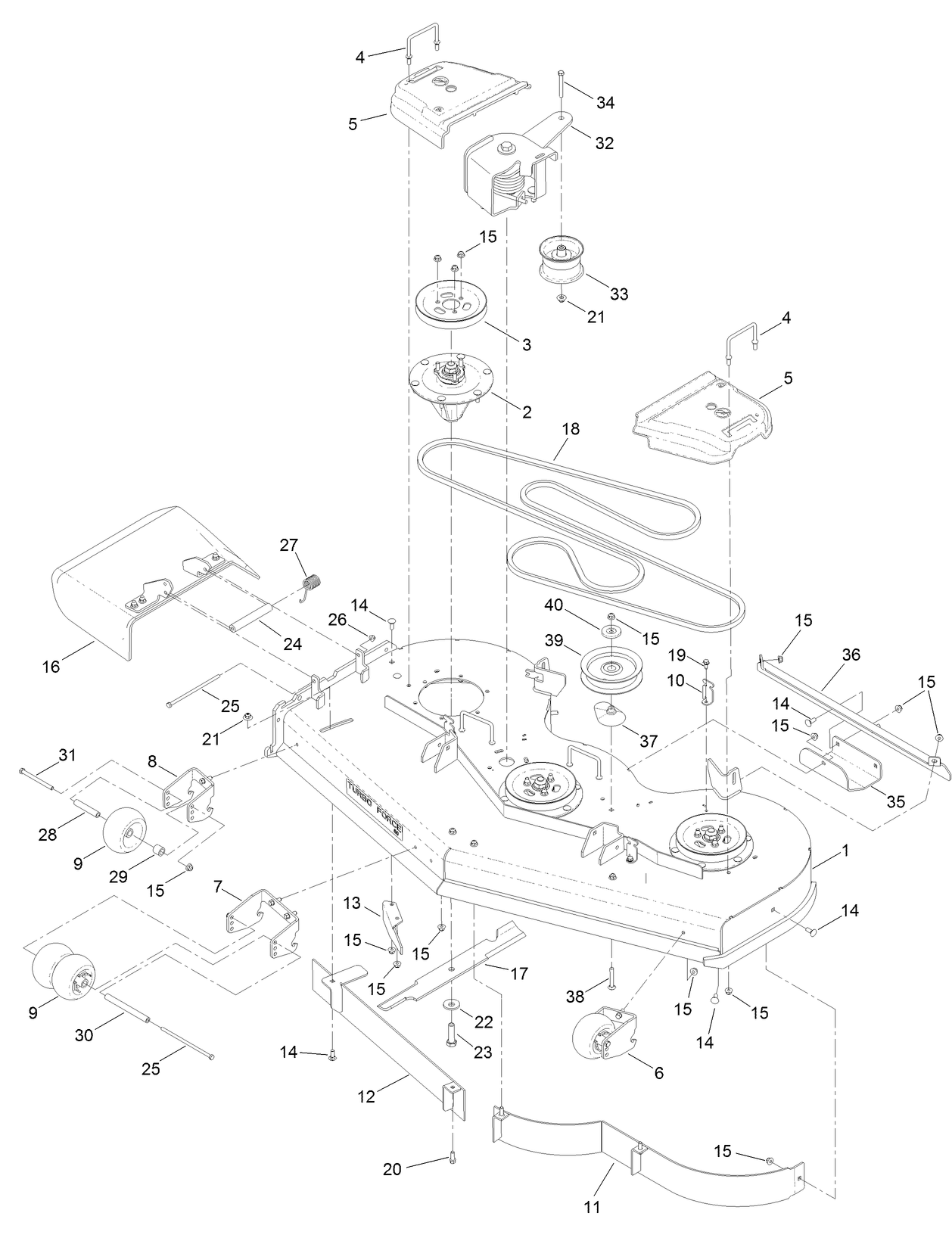60 Inch Deck Assembly