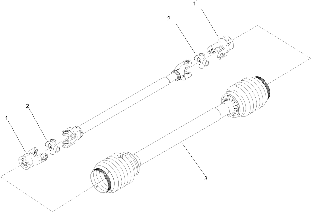 Rear Driveshaft Assembly No. 138-9040