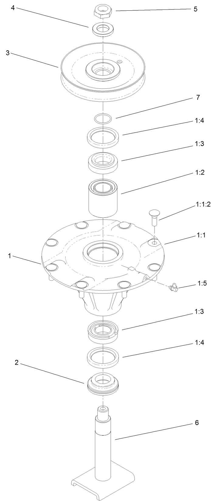 Low Spindle Assembly No. 137-3543