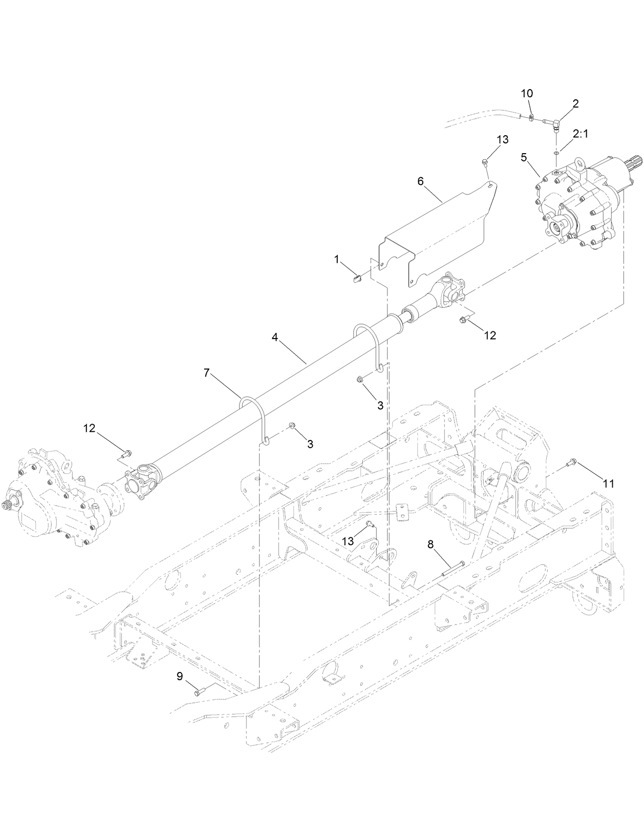 Driveshaft and Gearbox Assembly