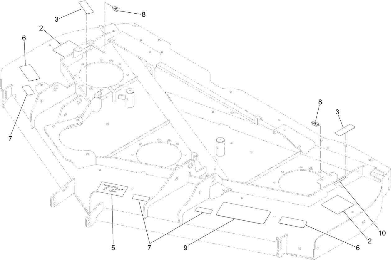 Deck Decal Assembly No. 127-6487