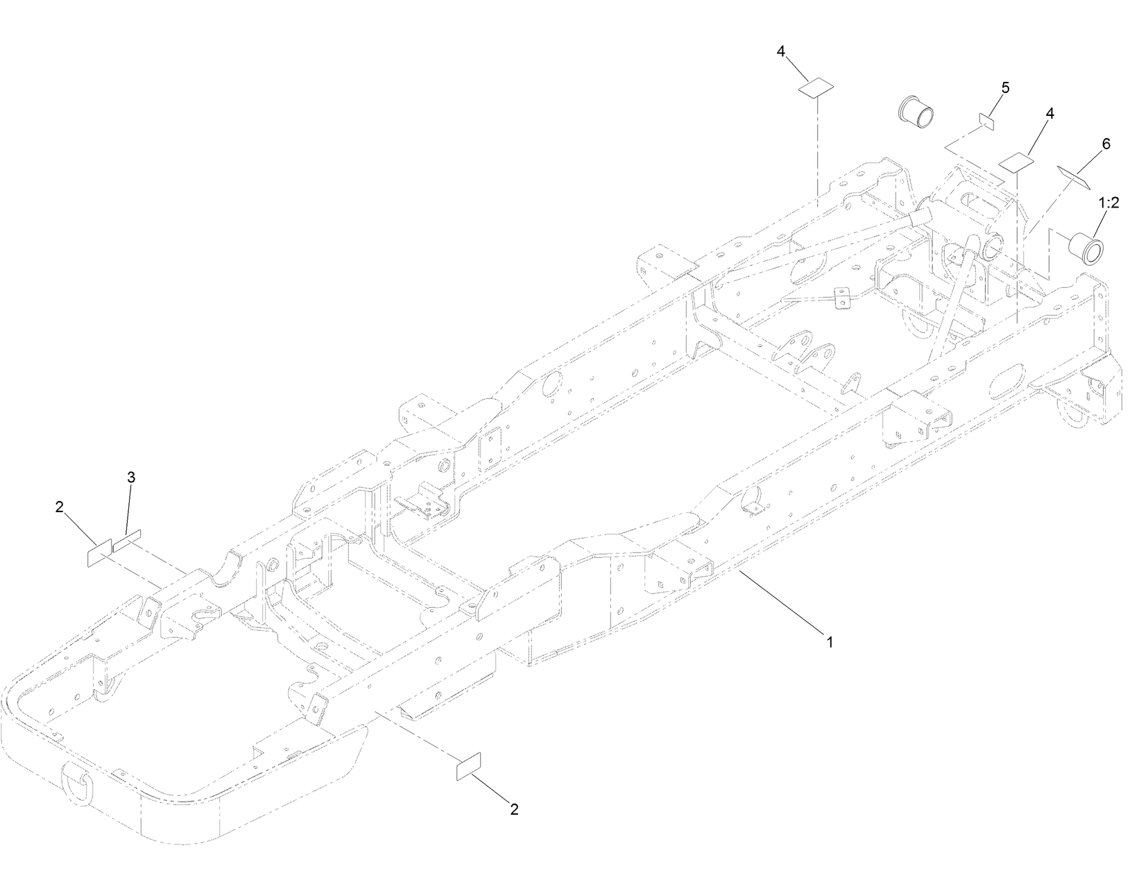 Rear Frame Decal and Bushing Assembly