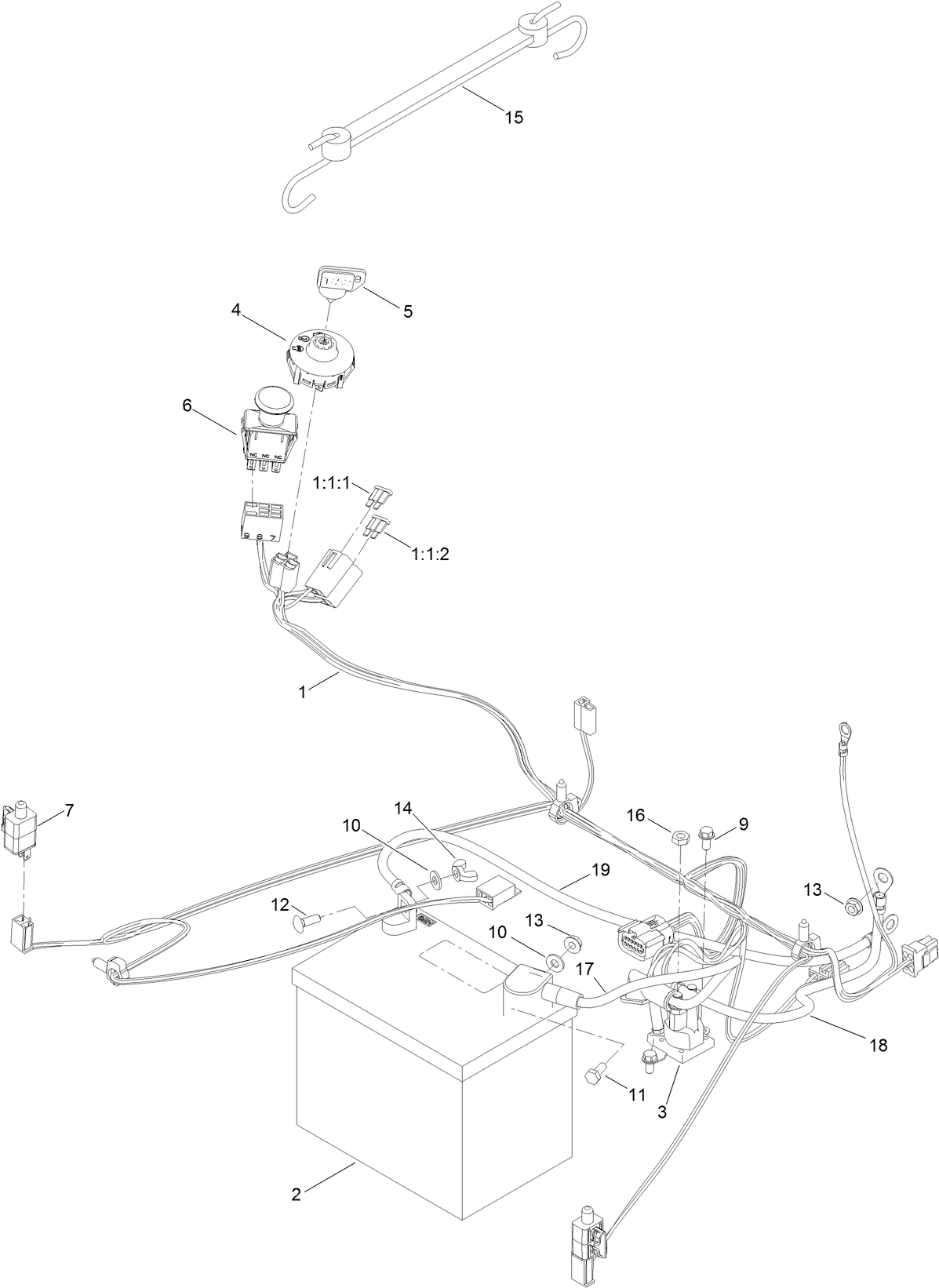 Battery and Electrical Assembly