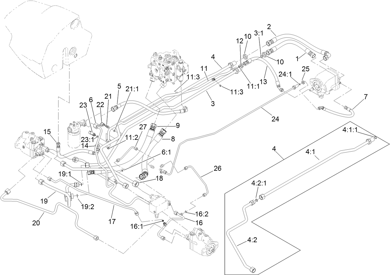 Hydraulic Traction Circuit Assembly