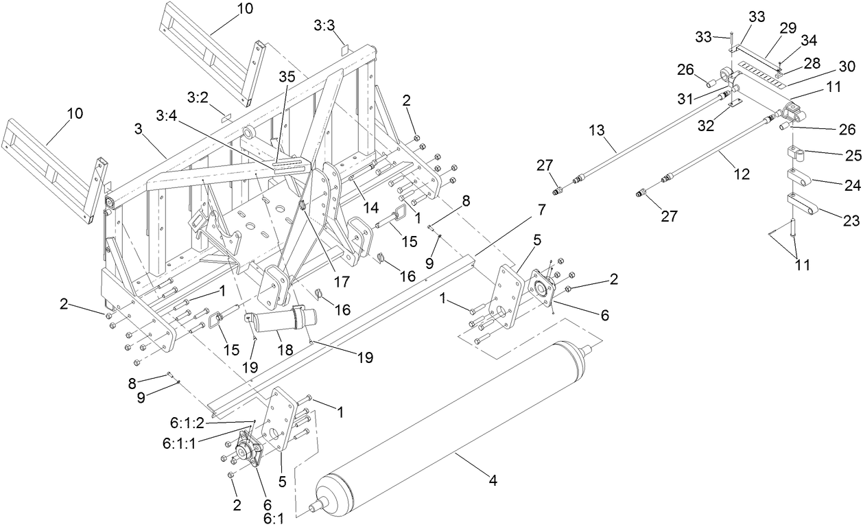 Frame and Roller Assembly