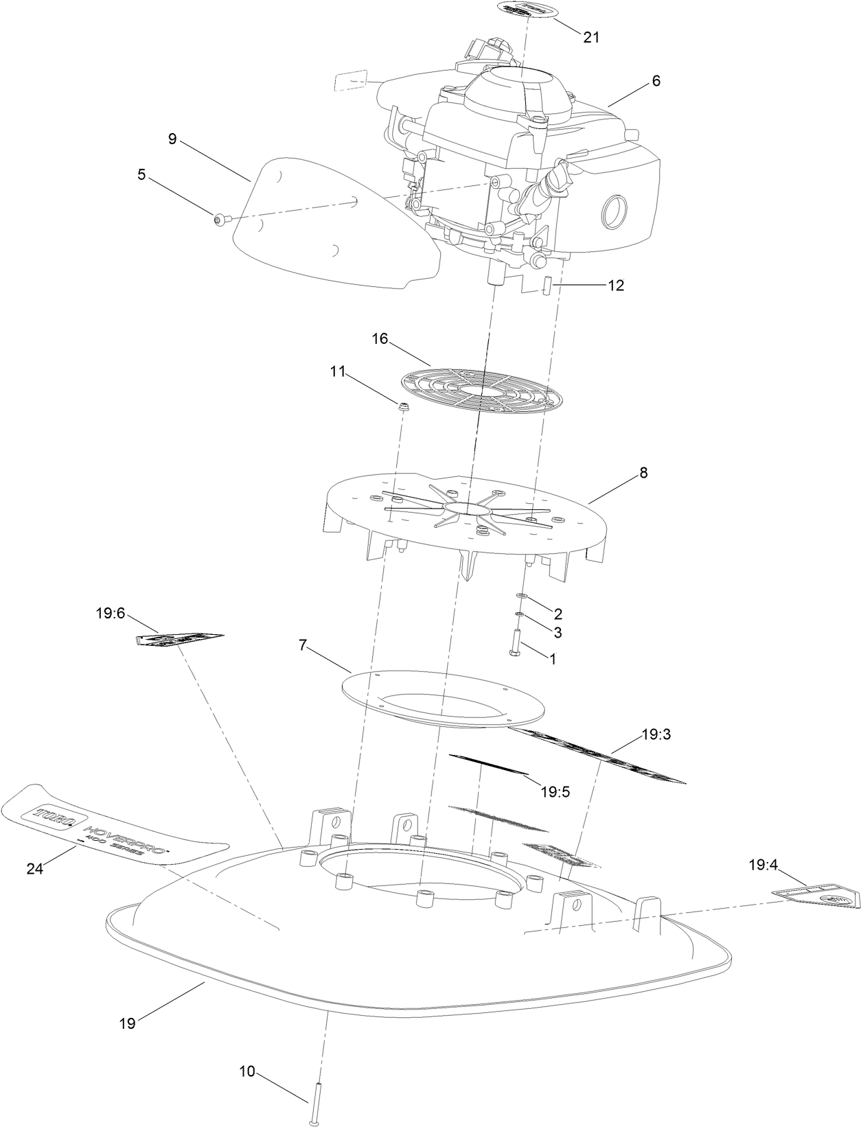 Engine and Deck Assembly