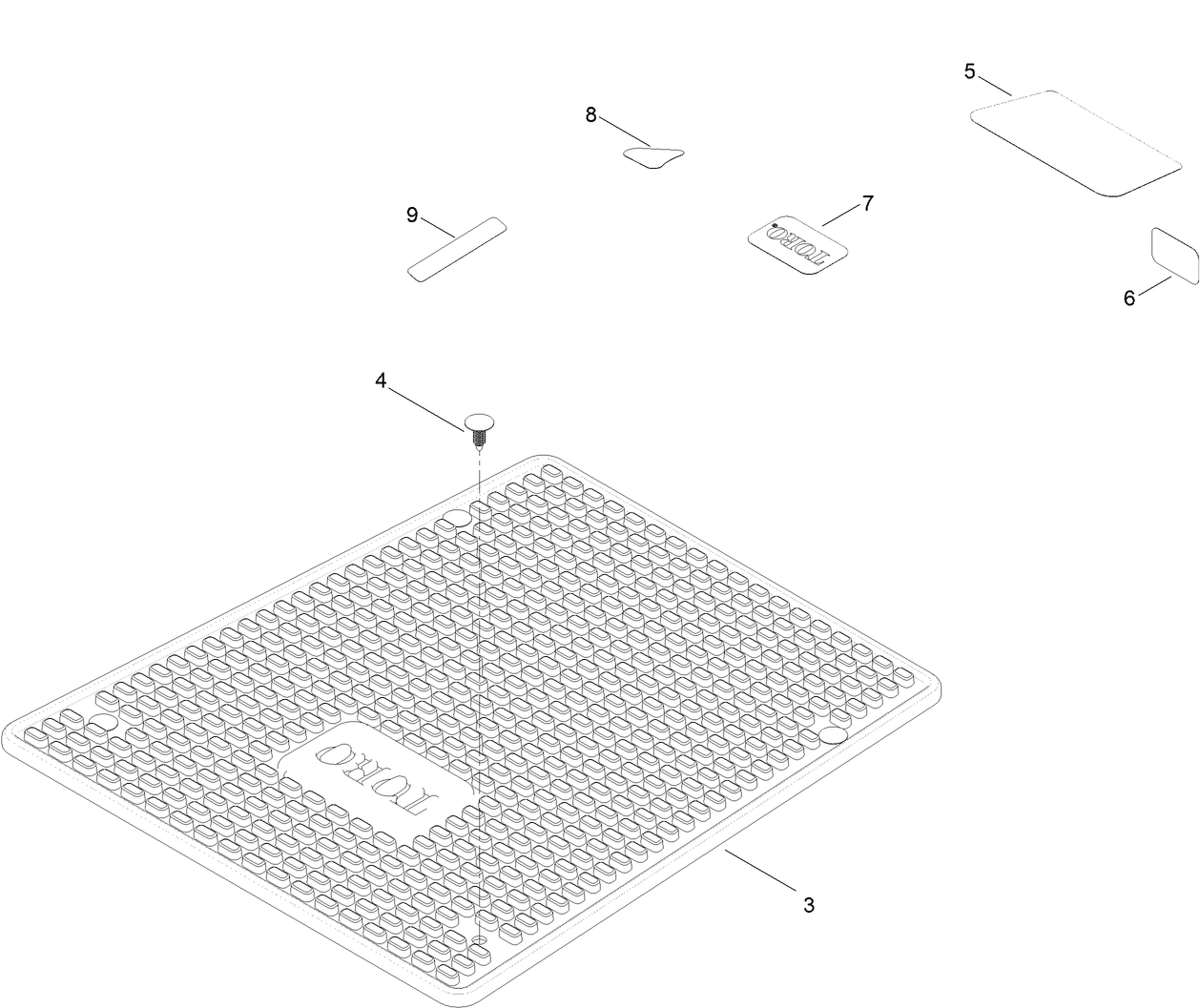 Model Specific Decals and Floormat Assembly