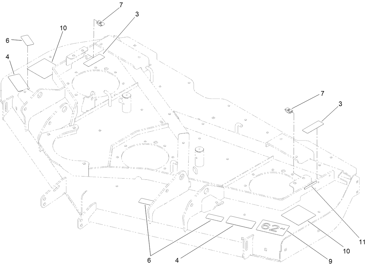 Deck Decal Assembly No. 127-6472
