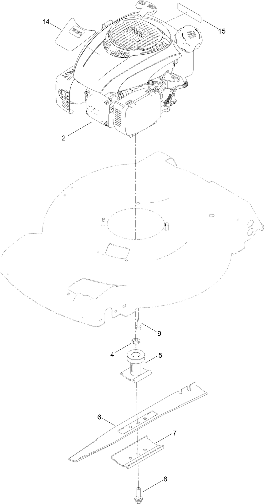 Engine and Blade Assembly