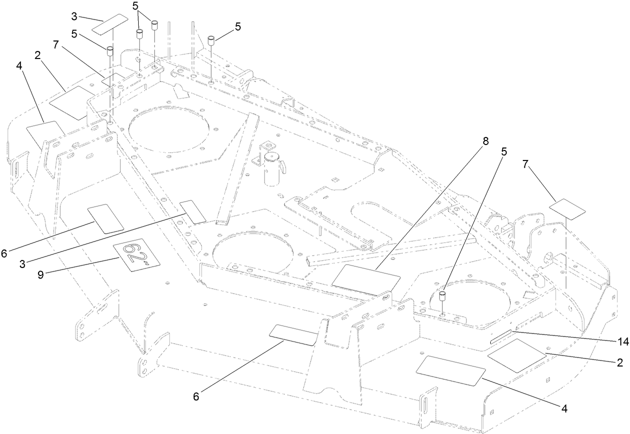 Deck and Decal Assembly No. 107-7261
