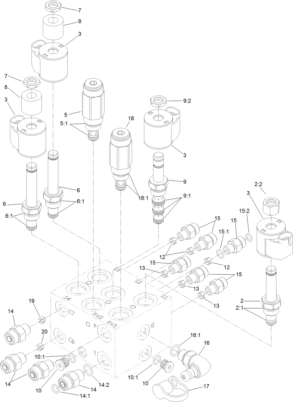 Lift Manifold Assembly No. 127-8444